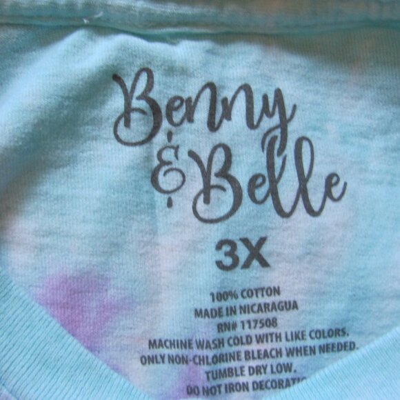 BENNY & BELLE BEACH TIE DYED TSHIRT NWT - Picture 4 of 10